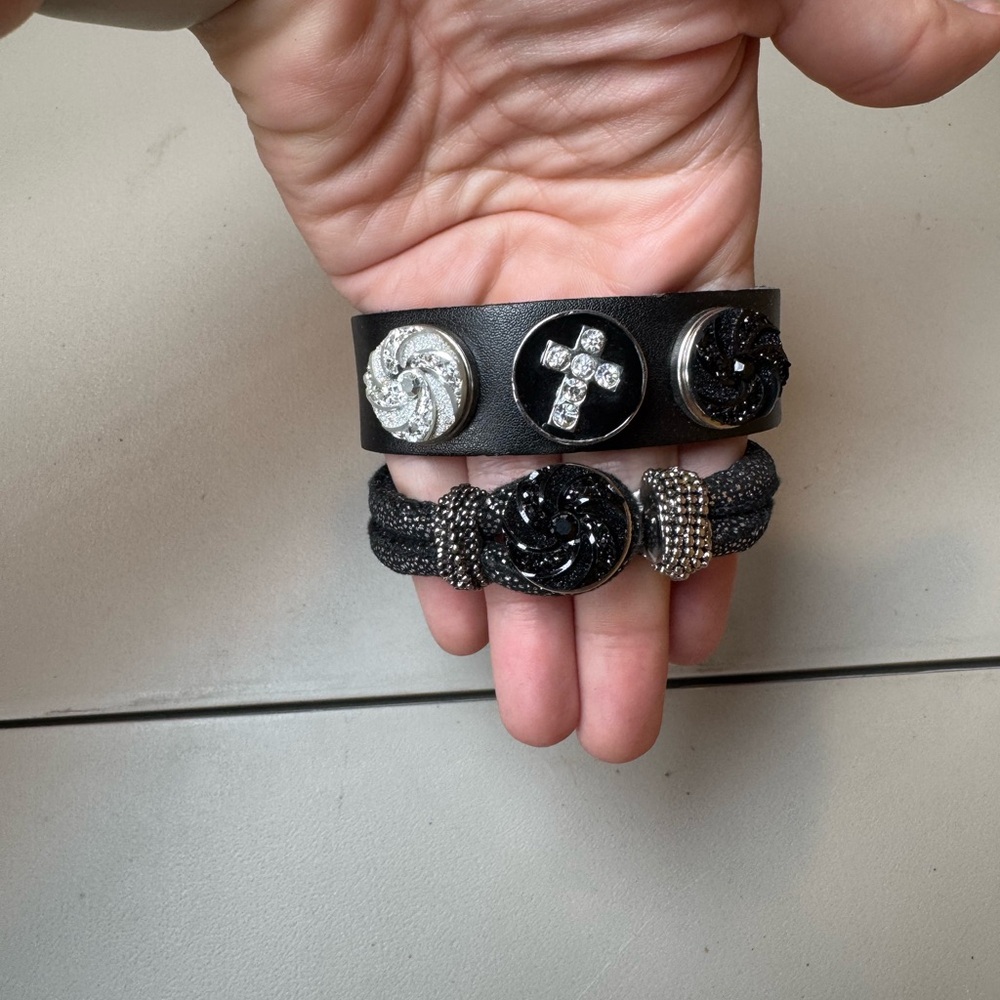 Snap Charm Bracelets with Silver Accents